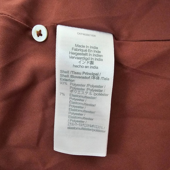 MADEWELL Women's Norma Rae Floral Print Long Sleeve Brown Mini Dress Sz 1X - Picture 6 of 12